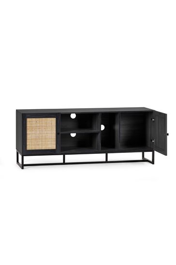 Black cane sale media console