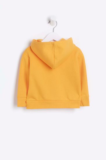 Buy River Island Orange Boys Graphic Hoodie from Next Denmark