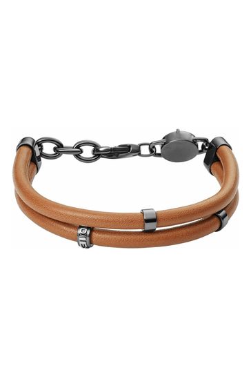 Diesel Jewellery Gents Stackables Brown Bracelet