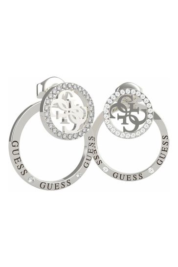 Guess Jewellery Ladies Silver Tone Equilibre SS20 Earrings