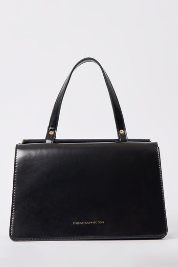 French Connection Black Structured Bag