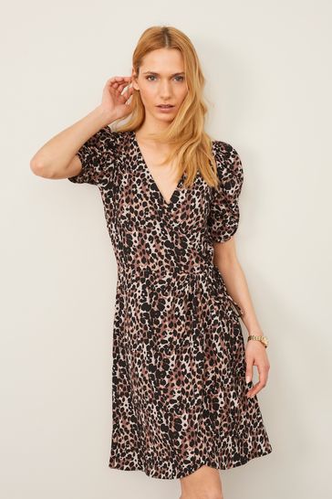 Patterned mini dress discount