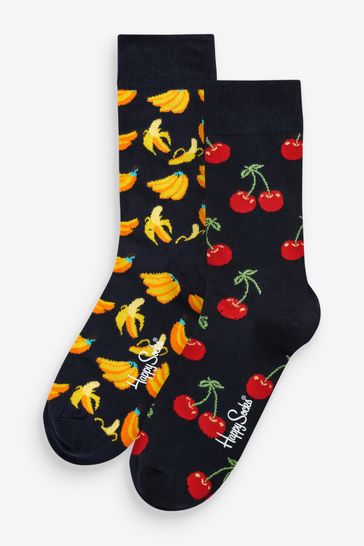 Buy Happy Socks Blue 2 Pack Classic Cherry Socks from Next Austria | Lange Socken