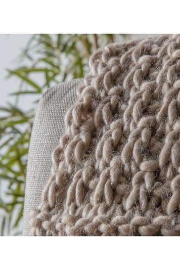 Buy Gallery Home Natural Moss Chunky Knitted Throw from the Next UK online shop