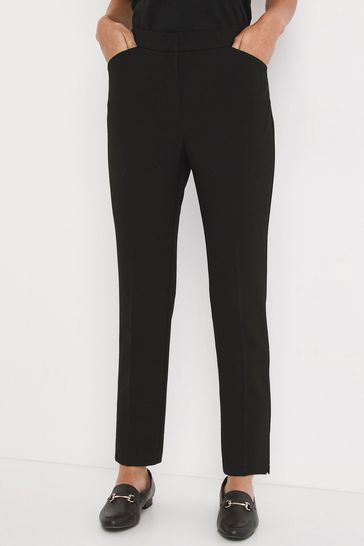 JD Williams Magisculpt Black Tapered Trousers- Short Length