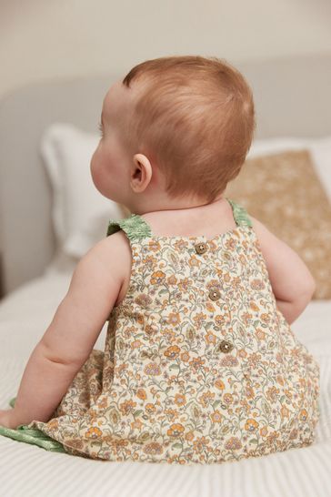 Buy Green Baby Woven Dress And Knicker 2 Piece Set 0mths 2yrs from Next Luxembourg