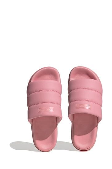 Adidas womens slides pink store