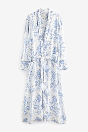 Pale blue dressing top gown