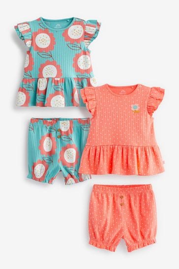 Blue Baby T-Shirt and Shorts Set 4 Piece