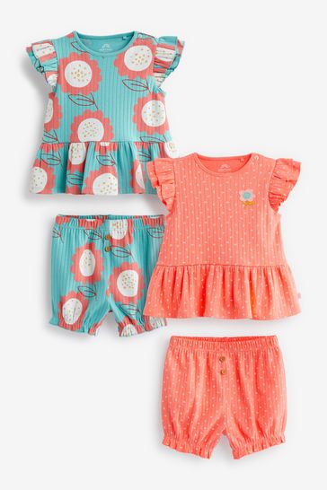 Blue Baby T Shirt and Shorts Set 4 Piece