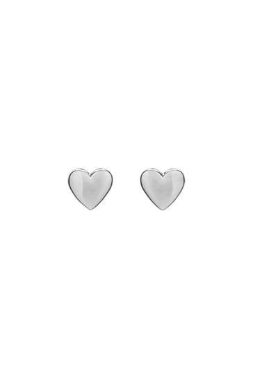 Ted Baker Silver Tone HARLY:  Tiny Heart Stud Earrings