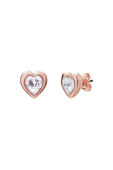 Ted baker rose hotsell gold heart earrings