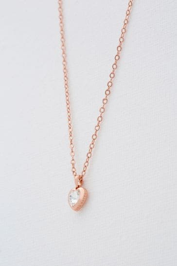 Ted baker rose top gold heart earrings