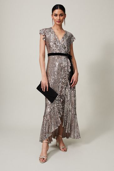 Metallic cheap dress uk