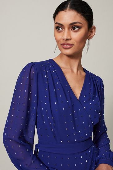 Buy Phase Eight Purple Maeva Embellished Maxi Dress from Next Ireland