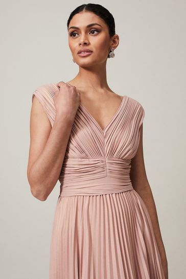 Buy Phase Eight Pink Nelly Pleat Dress from Next Ireland