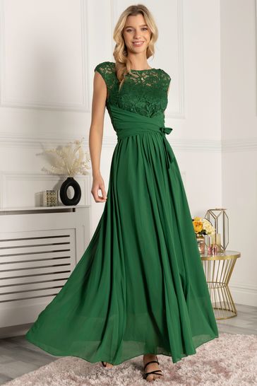 Jolie moi green lace dress cheap
