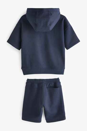 Short sleeve hoodie and shorts online