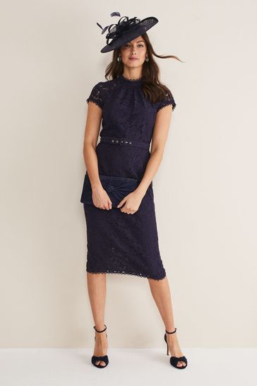 Buy Phase Eight Blue Aurora Lace Dress from Next Ireland