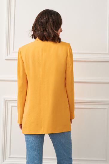 Buy Yellow Relaxed Fit Single Breasted Blazer from Next Austria