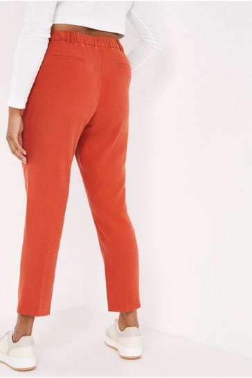 Buy Simply Be Orange Tailored Cigarette Trousers from Next Luxembourg