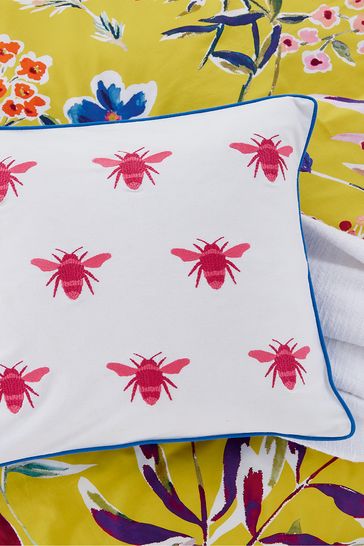 Joules White Homegrown Remedy Cushion