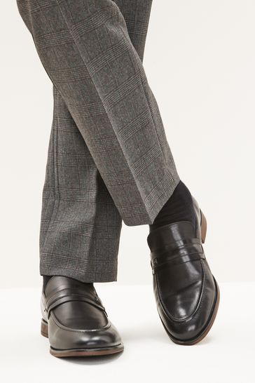 Black Saddle Loafers