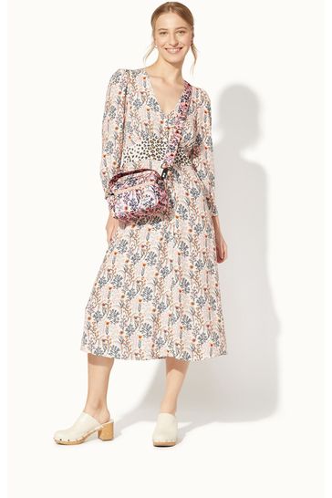 Buy Cath Kidston Paper Pansies The Heartly Cross Body Bag from