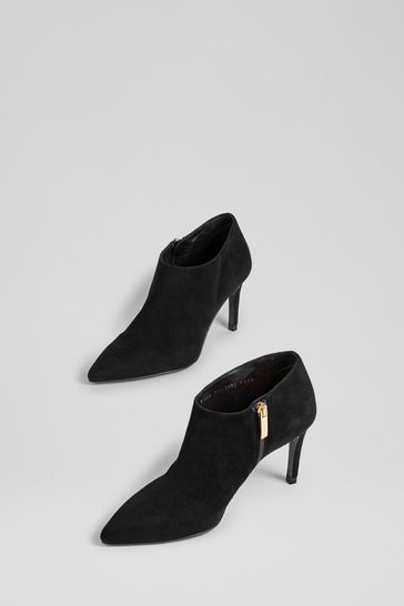 Black suede hotsell shoe boots uk