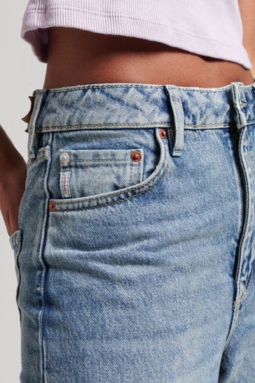 Buy Superdry Organic Cotton Wide Leg Jeans from the Laura Ashley