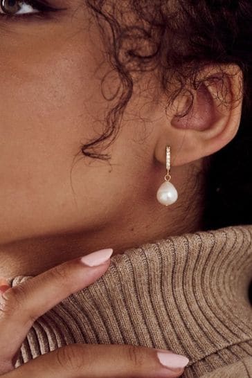 Orelia mini pave huggie hoop earrings deals