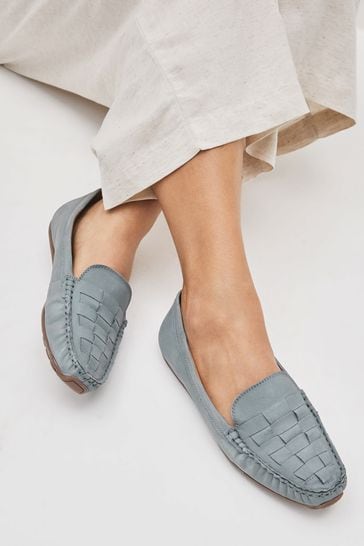 Leather weave shoes womens online