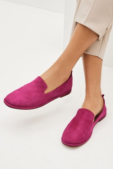 Pink Forever Comfort® Leather Slipper Shoes