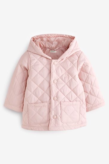 Benetton Pink Quilted Coat