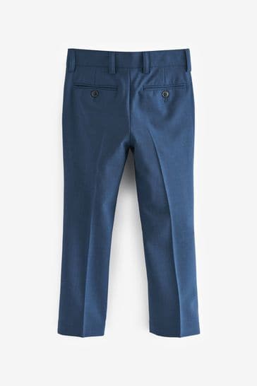 Navy premium wool blend suit pants