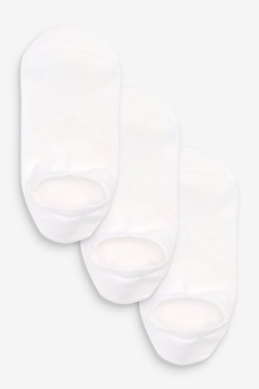 White Low Rise Trainer Socks 3 Pack