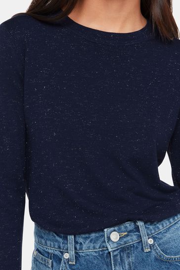 Buy Whistles Blue Annie Sparkle Crew Neck Jumper from Next USA