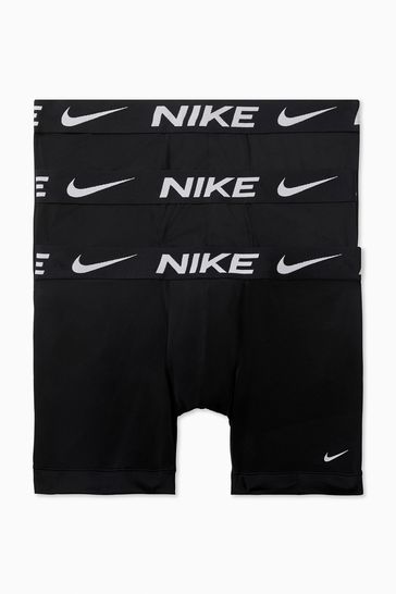 Nike DRI Fit Essential Micro Black Boxer Briefs 3 Pack