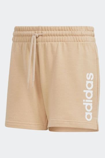 adidas Brown Sportswear Essentials Linear French Terry Shorts