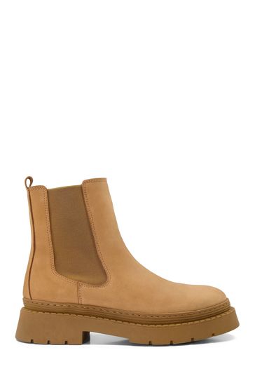 Dune London Brown Photograph Chunky Drench Boots