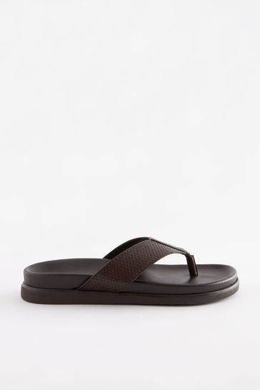Mens leather flip flops uk hot sale