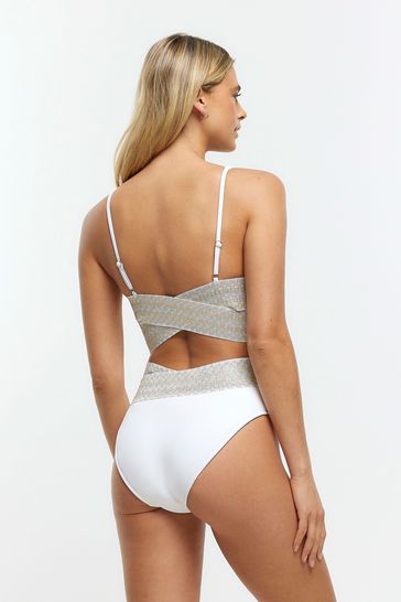 River island high waisted bikini top
