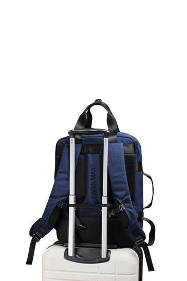 Blue travel backpack clearance