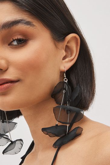 Black store dangle earrings