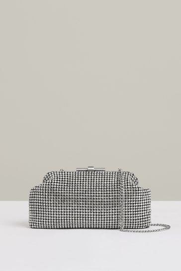 Silver clutch cheap bag