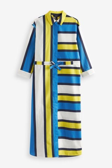 Dress blue and yellow store