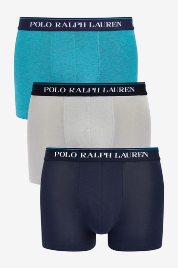 Polo Ralph Lauren Classic Stretch Cotton Logo Trunks Three Pack