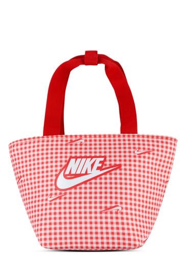 Nike Red Gingham Kids Lunch Bag and Picnic Blanket