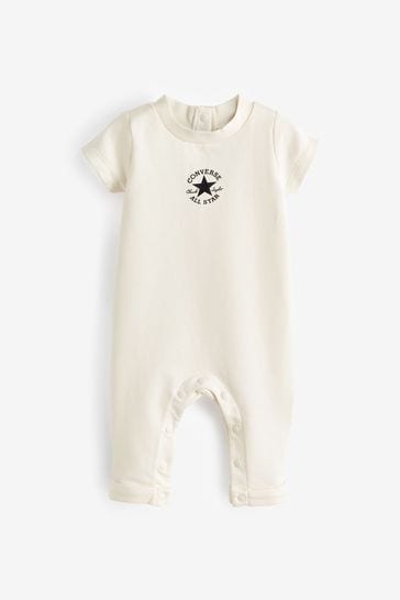 Buy Converse Cream Blue Babygrow from Next Denmark