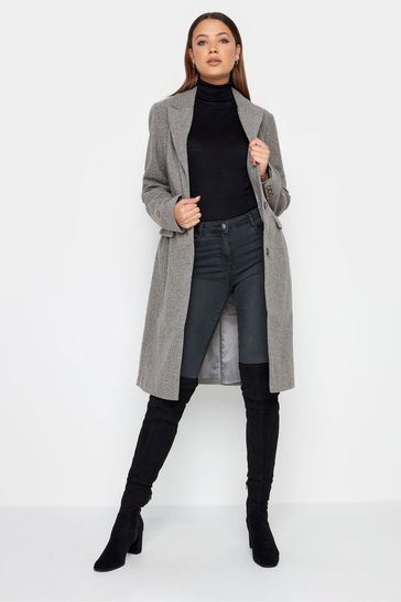 Buy Long Tall Sally Grey Midi Formal Coat from Next Hungary